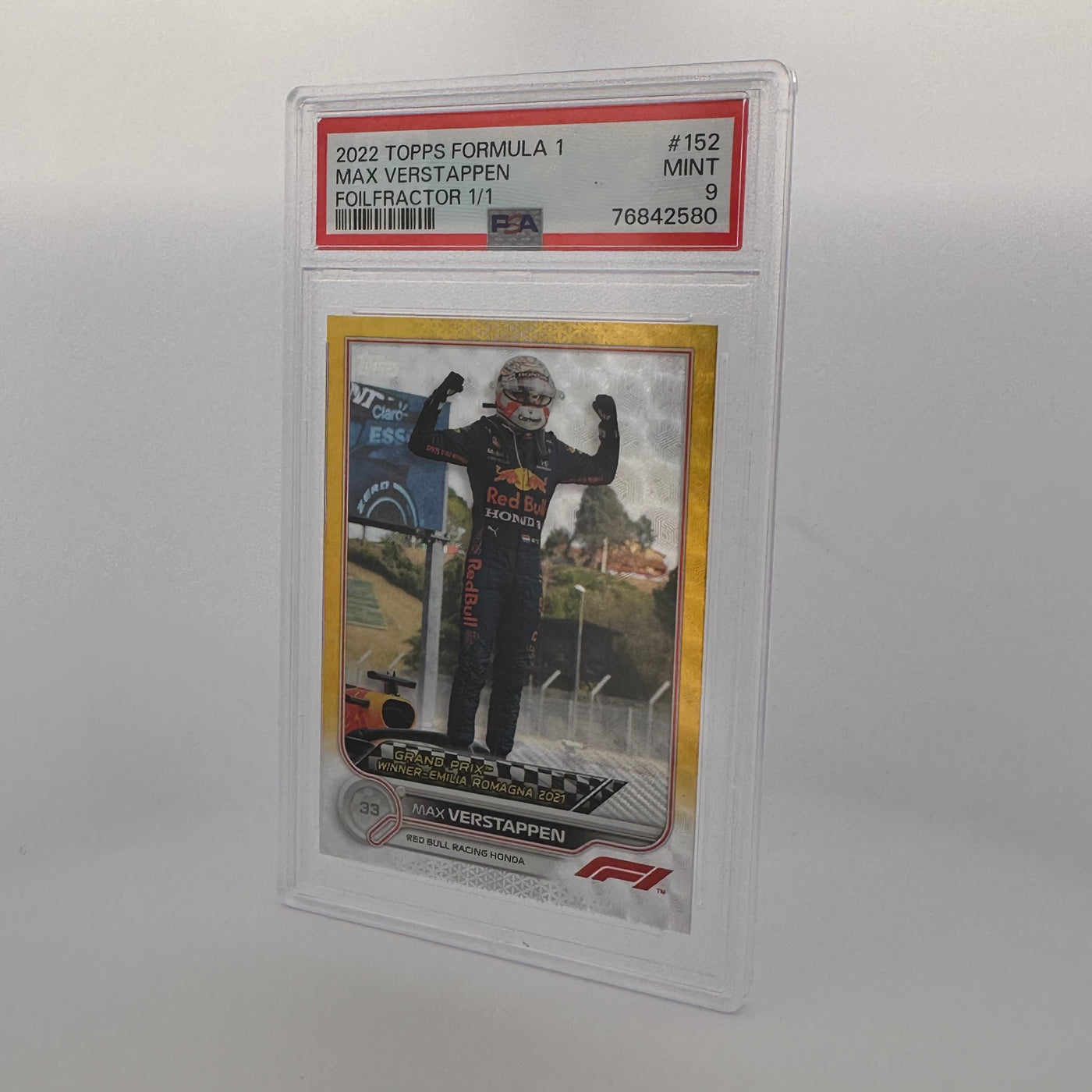 PSA 9 - 1/1 - Max Verstappen #152 - Foilfractor