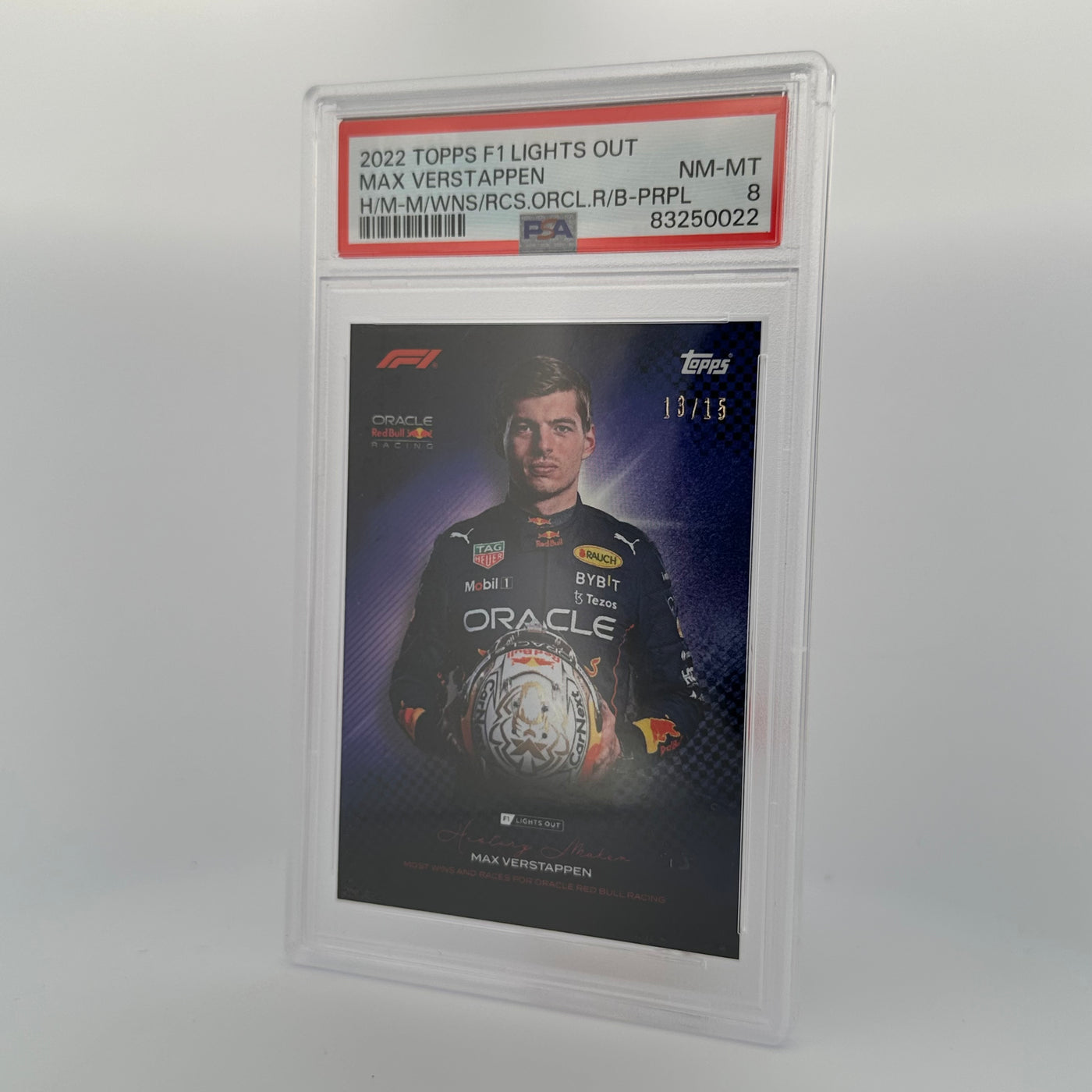 PSA 8 - /15 - Verstappen History Maker - Most Wins And Races For Oracle Red Bull Racing - Purple