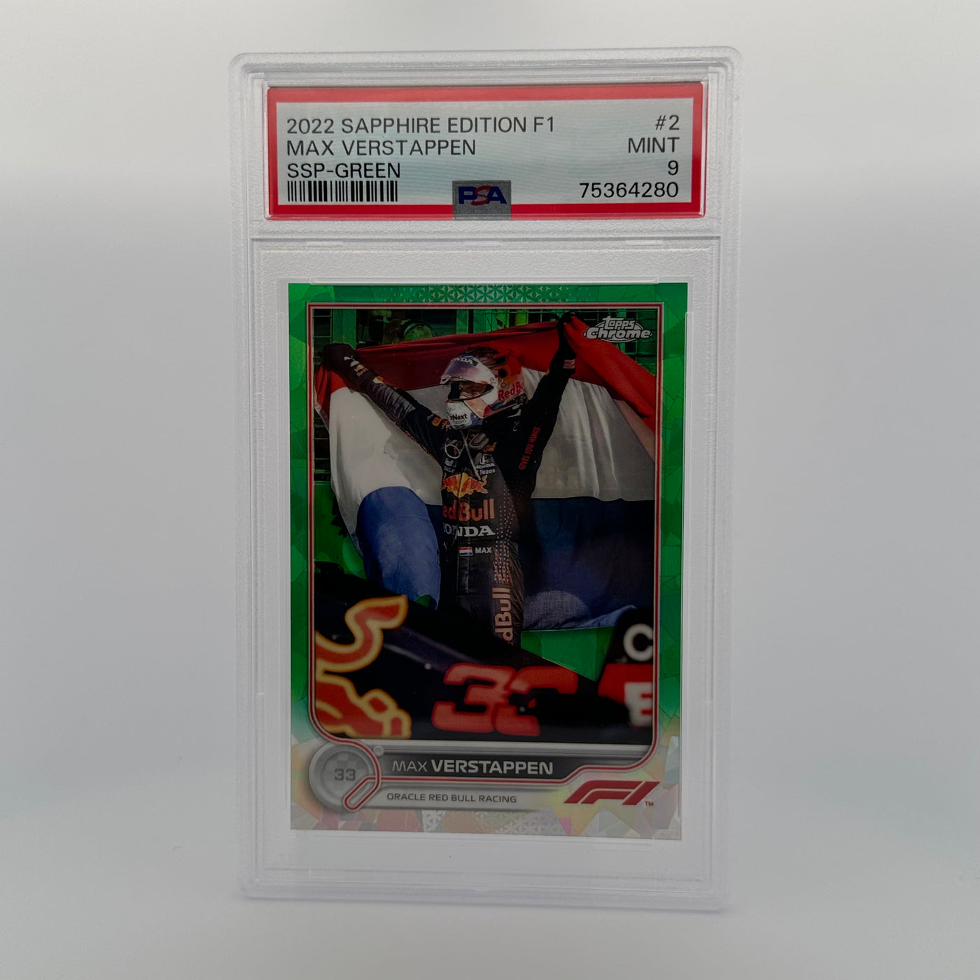 PSA 9 - 38/75 - MAX VERSTAPPEN #2 - SAPPHIRE EDITION - SSP - GREEN