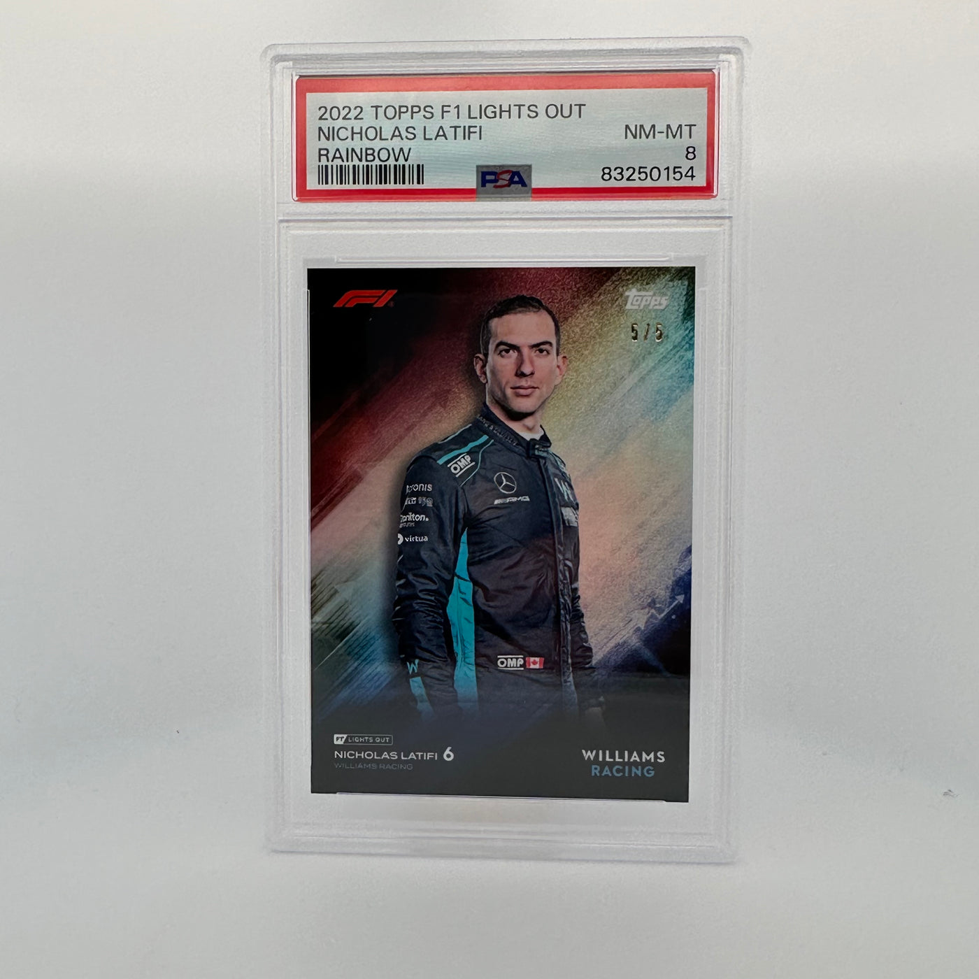 PSA 8 - 5/5 - Nicholas Latifi - Rainbow