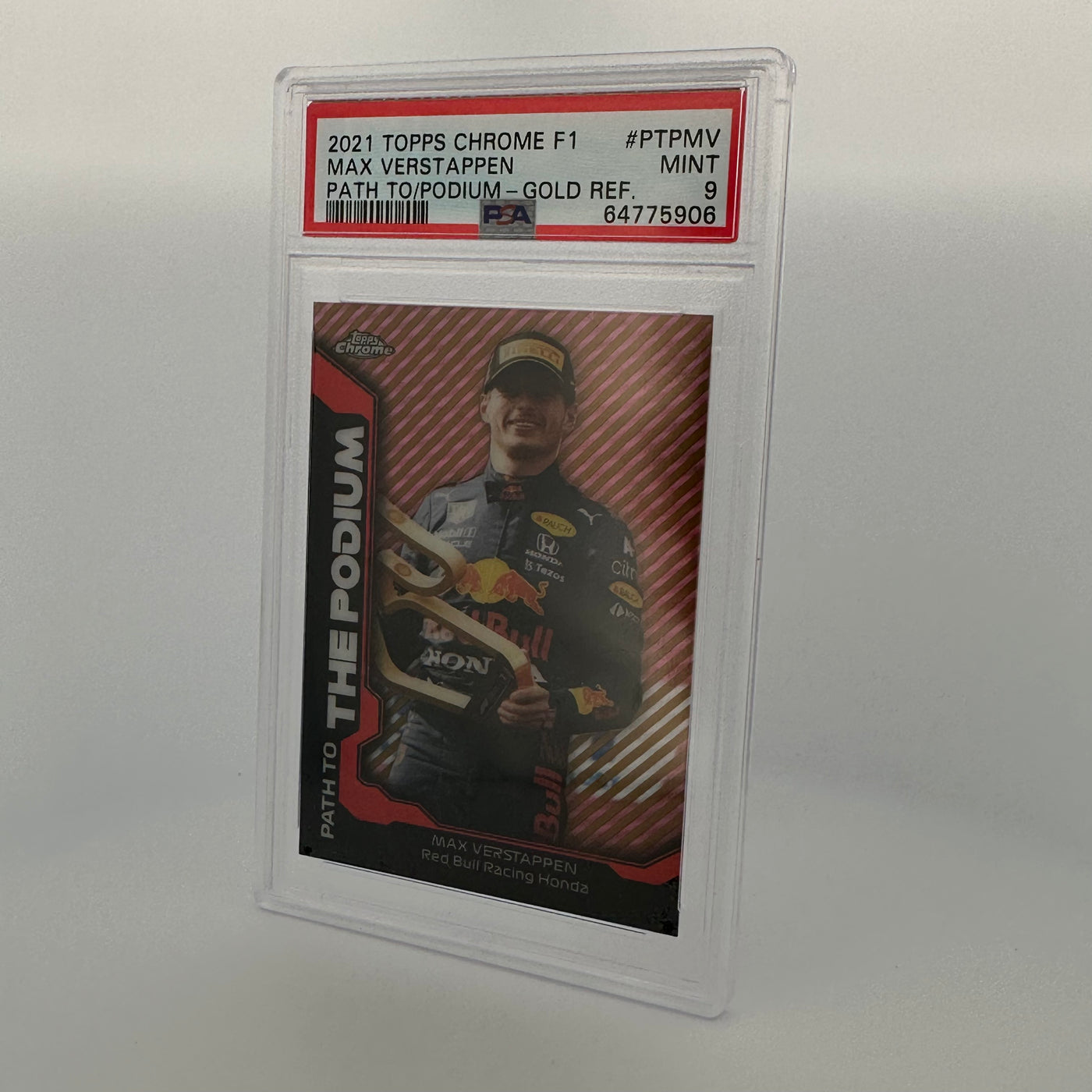 PSA 9 - 29/50 - MAX VERSTAPPEN # PTPMV - PATH TO THE PODIUM - GOLD REFRACTOR