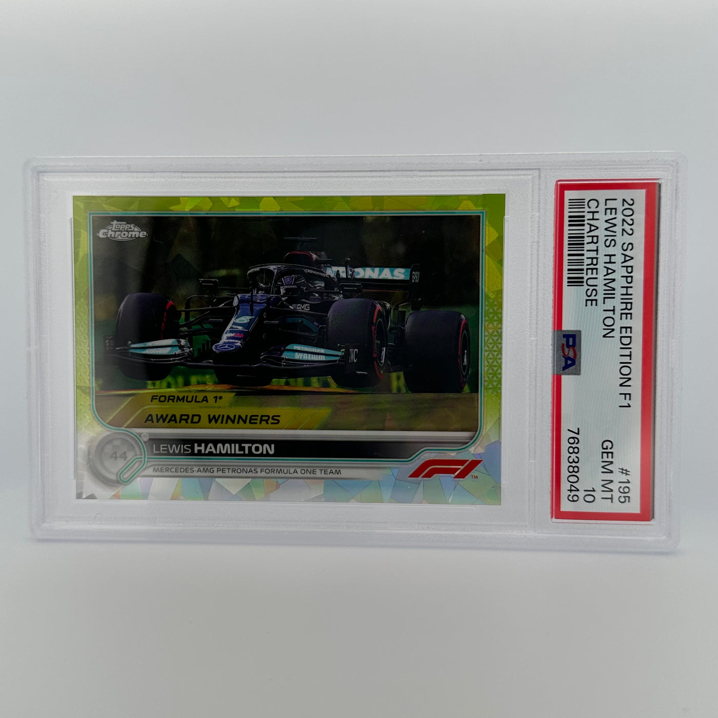 PSA 10 - 004/199 - LEWIS HAMILTON #195 - SAPPHIRE EDITION - CHARTREUSE