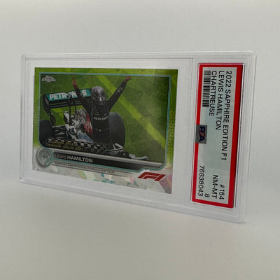 PSA 8 - 037/199 - LEWIS HAMILTON #154 - SAPPHIRE EDITION - CHARTREUSE