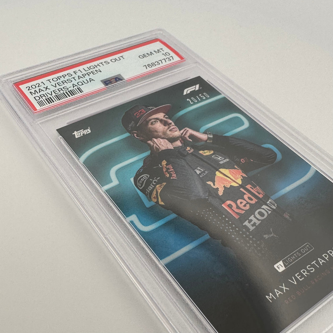 PSA 10 - 20/50 - MAX VERSTAPPEN - DRIVERS - AQUA