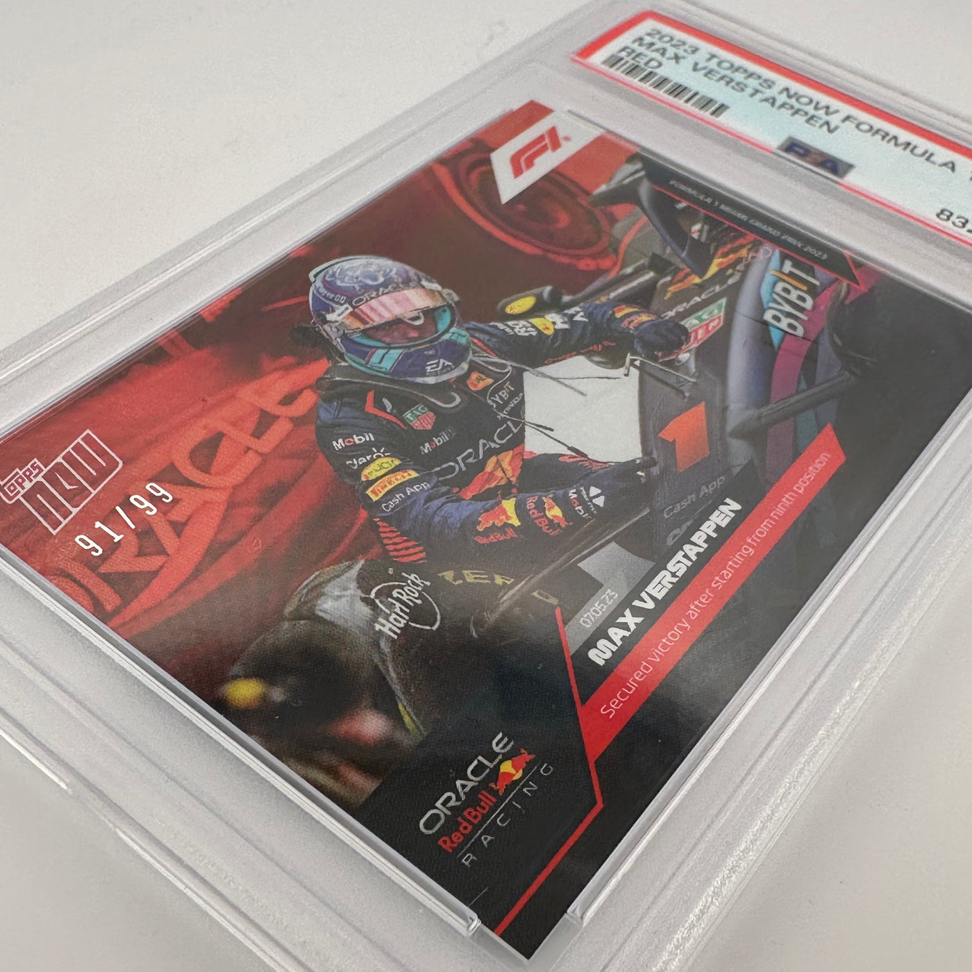 PSA 10 - 91/99 - Max Verstappen #14 - Red