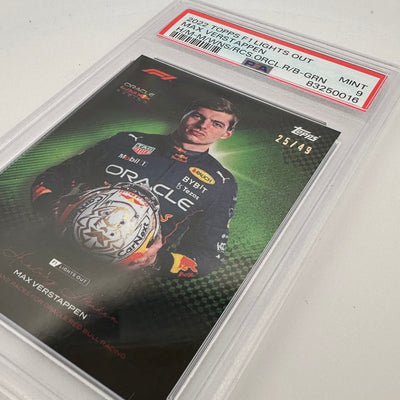 PSA 9 - /49 - Max Verstappen - History Maker - Most Wins And Races For Oracle Red Bull Racing - Green