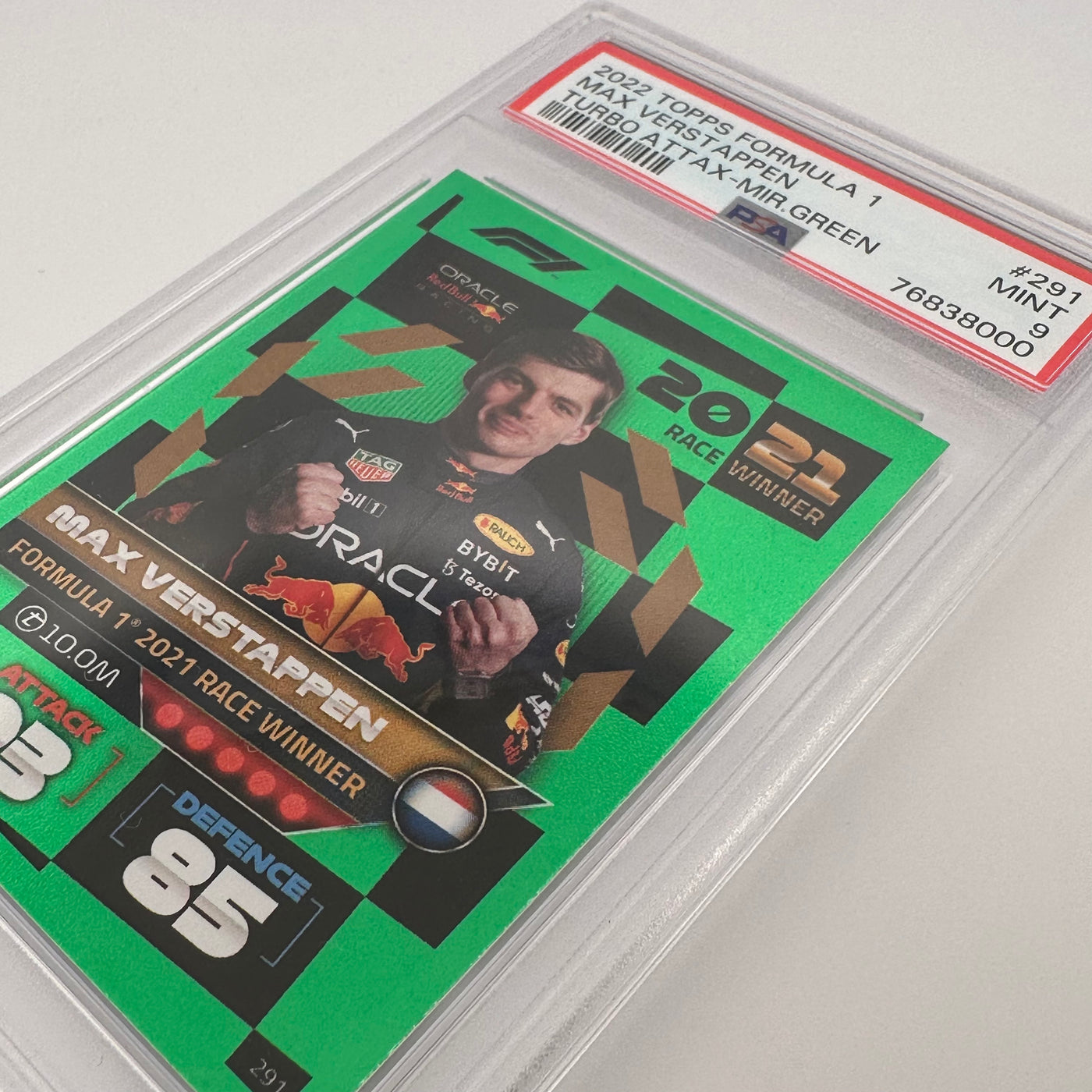 PSA 9 - 208/500 - MAX VERSTAPPEN #291 - MIRROR GREEN