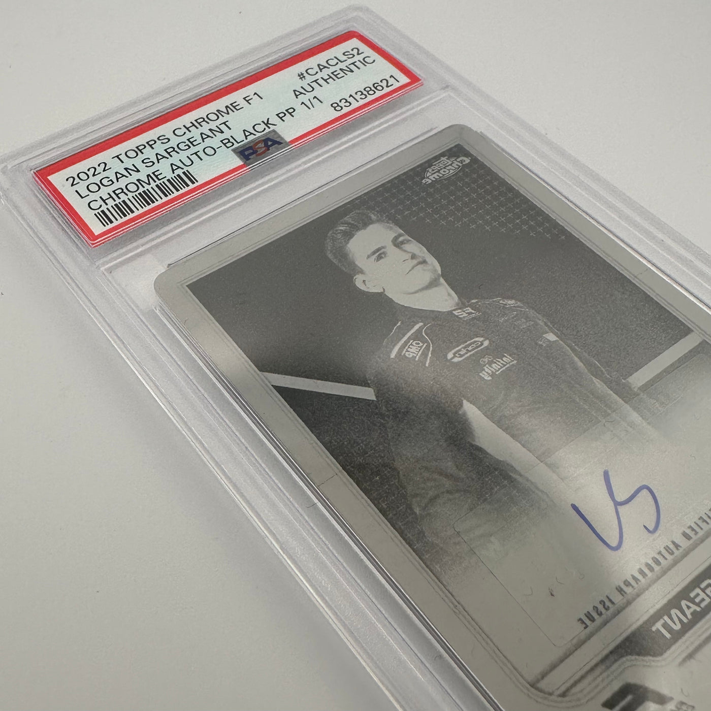 PSA Authentic - 1/1 Logan Sargeant #CACLS2 - Black Printing Plate - Autograph