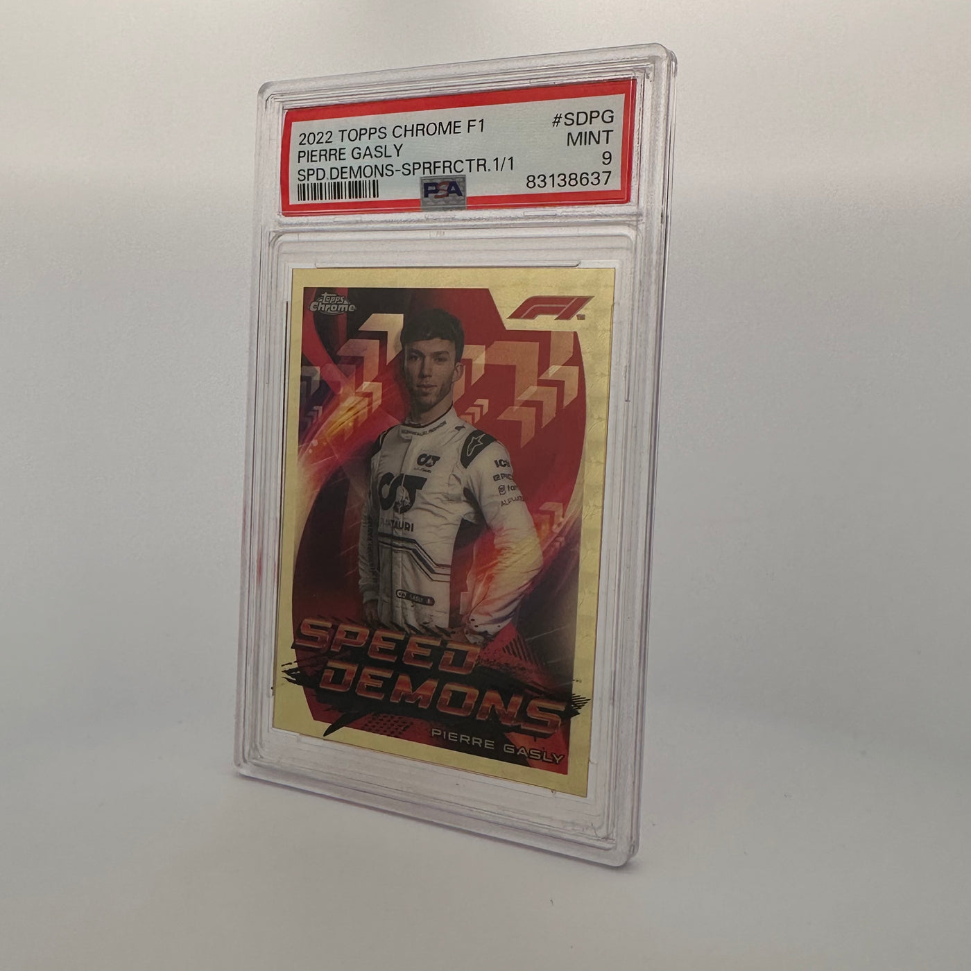 PSA 9 - 1/1 - Pierre Gasly #SDPG - Speed Demons - Superfractor