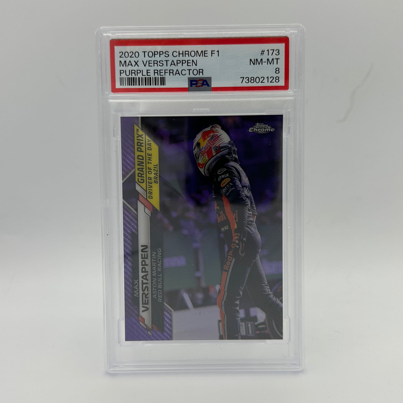 PSA 8 - 138/399 MAX VERSTAPPEN #173 - Purple Refractor