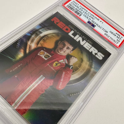 PSA 10 - 09/50 Charles Leclerc #RL7 - Redliners - Gold - 2021 Topps Chrome F1