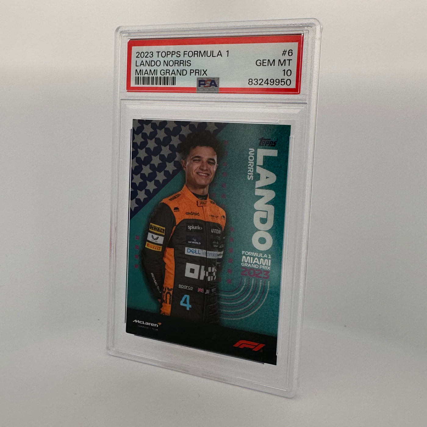 PSA 10 - Lando Norris #6 - 2023 Miami Grand Prix