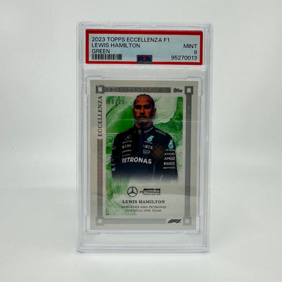 PSA 9 - 86/99 Lewis Hamilton - Green - 2023 Eccellenza