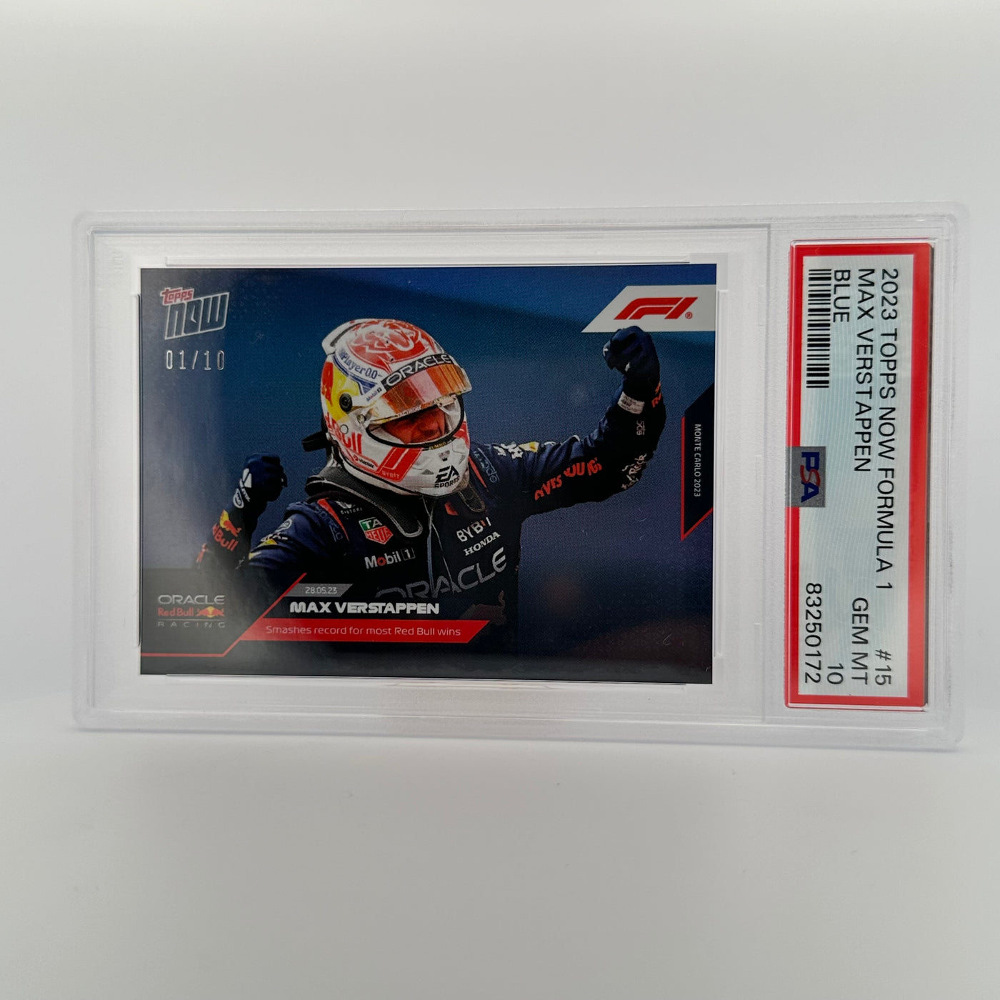 PSA 10 - 01/10 - Max Verstappen #15 - Blue