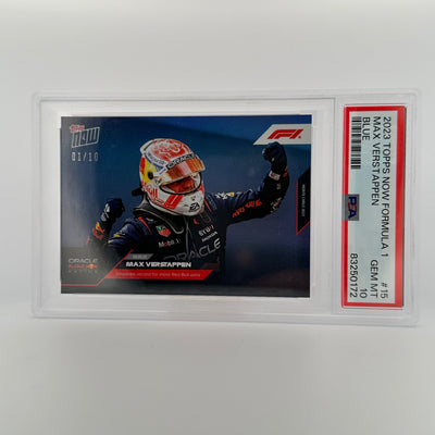 PSA 10 - 01/10 - Max Verstappen #15 - Blue