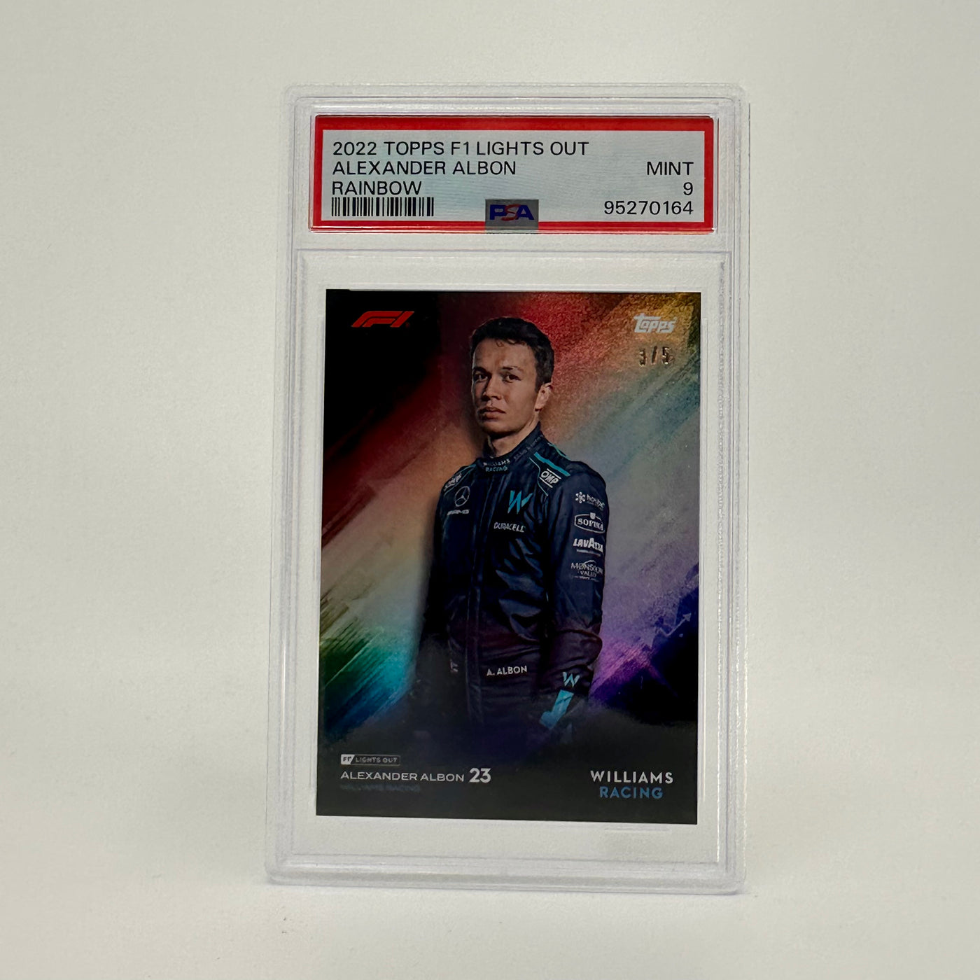 PSA 9 - 3/5 - Alexander Albon - Rainbow