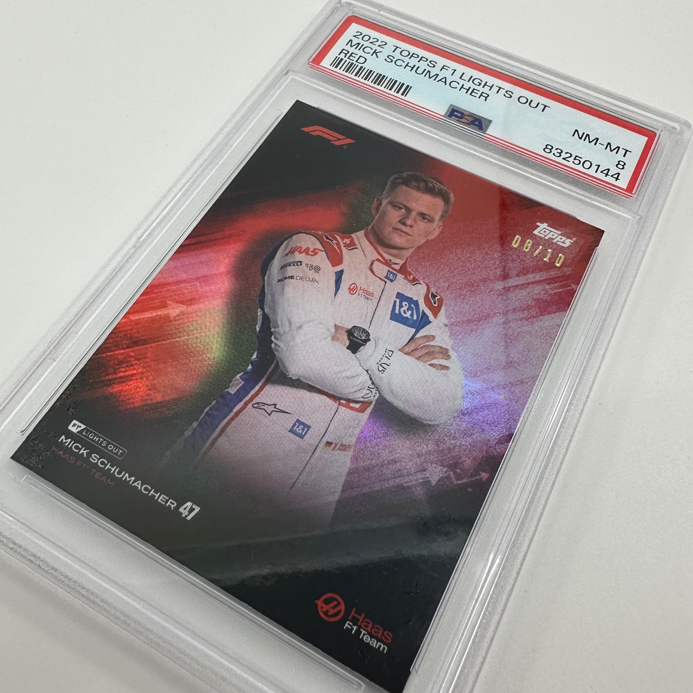 PSA 8 - 08/10 - Mick Schumacher - Red