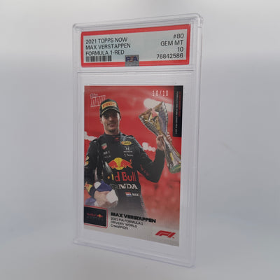 PSA 10 - 10/10 - MAX VERSTAPPEN #80 - RED