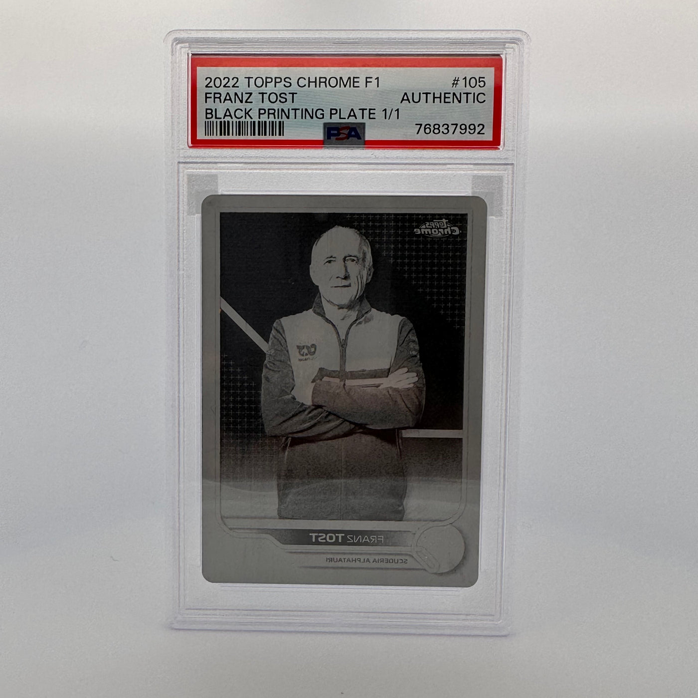 PSA AUTHENTIC - 1/1 - FRANZ TOST - BLACK PRINTING PLATE