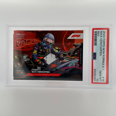 PSA 10 - 91/99 - Max Verstappen #14 - Red