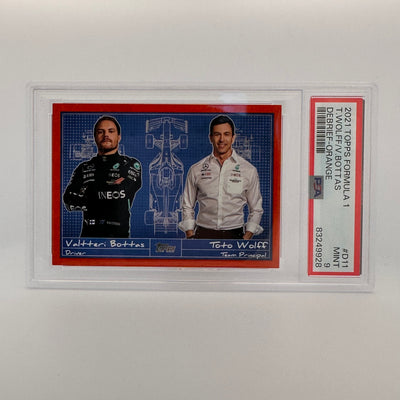 PSA 9 - 19/25 - Valtteri Bottas/toto Wolff - Debrief #D11 - Orange