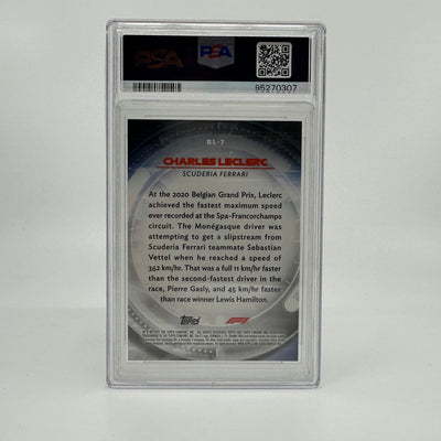 PSA 10 - 09/50 Charles Leclerc #RL7 - Redliners - Gold - 2021 Topps Chrome F1