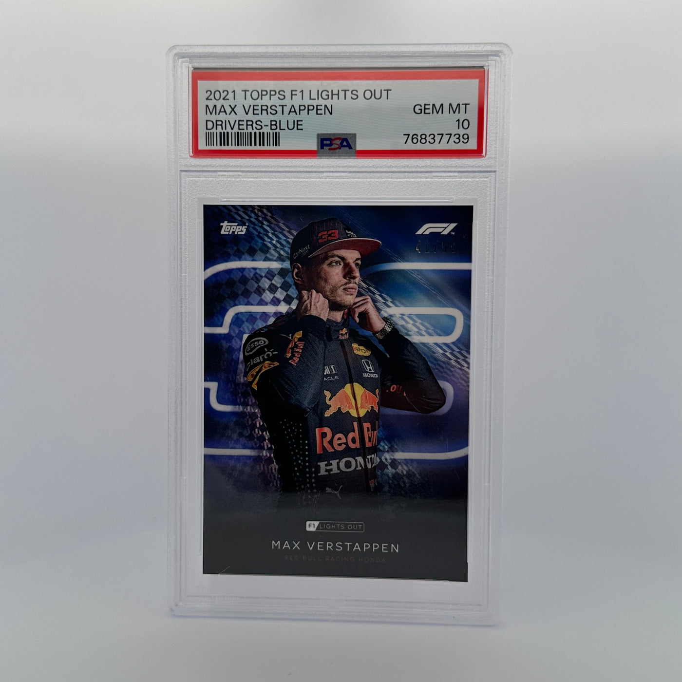 PSA 10 - 41/99 - MAX VERSTAPPEN - DRIVERS - BLUE