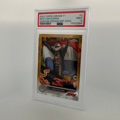 PSA 9 - /50 MAX VERSTAPPEN #2 - SAPPHIRE EDITION -  SSP - GOLD