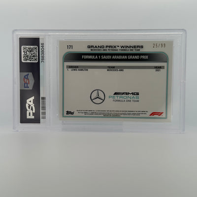 PSA 10 - 25/99 - LEWIS HAMILTON #171 - SAPPHIRE EDITION - AQUA