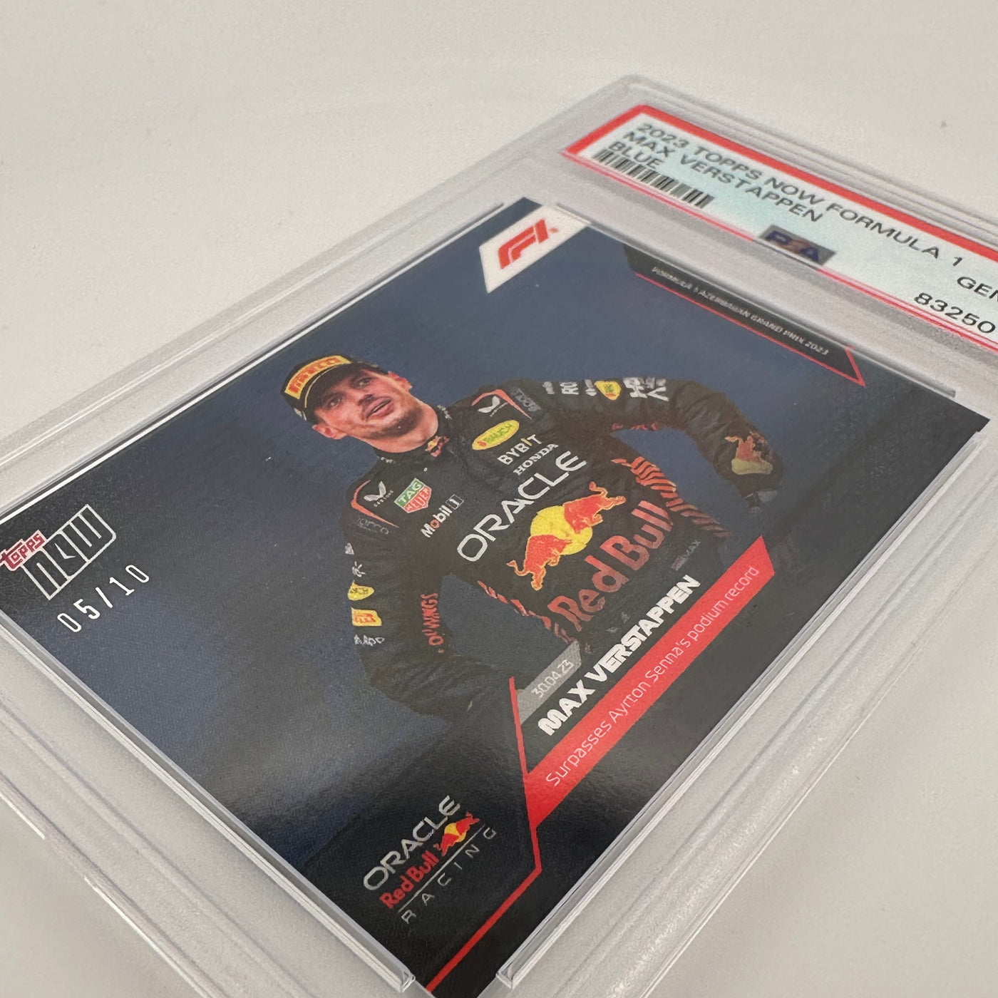 PSA 10 - 05/10 - Max Verstappen #12 - Blue