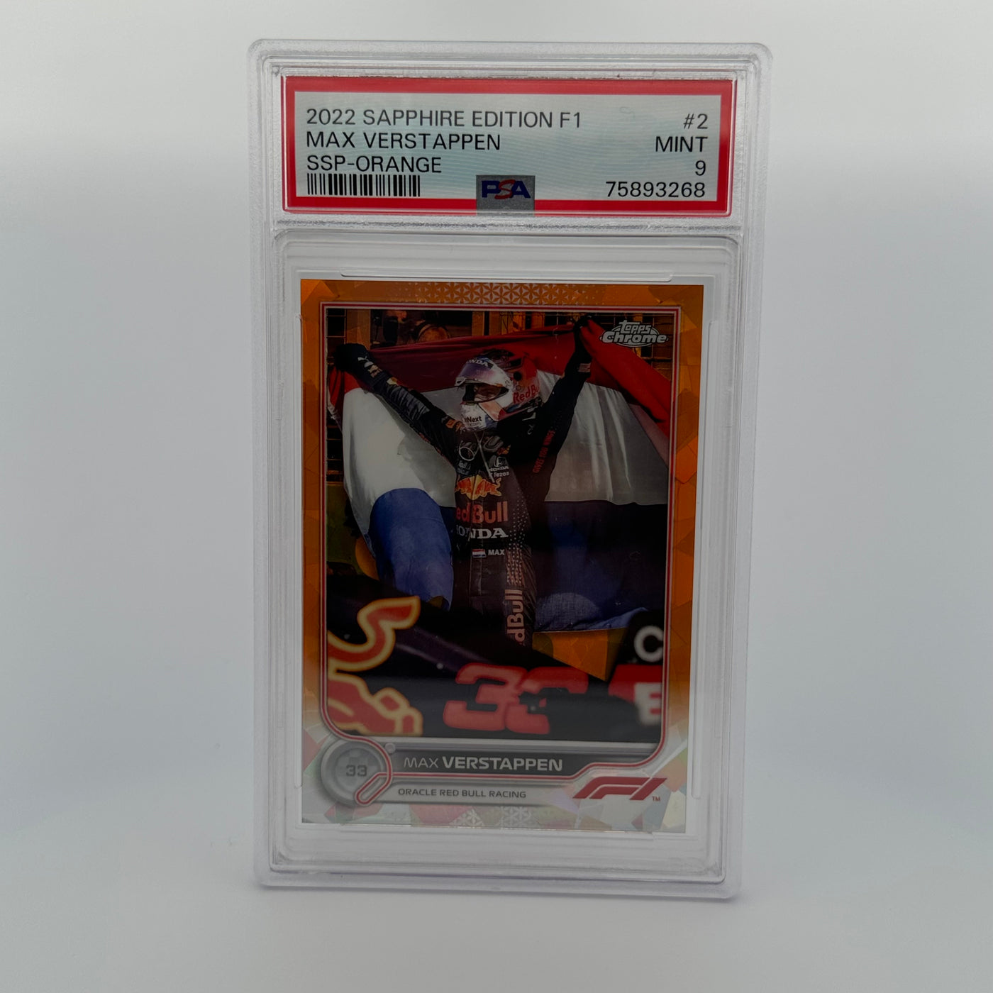 PSA 9 - 17/25 - MAX VERSTAPPEN #2 - SAPPHIRE EDITION - SSP - ORANGE