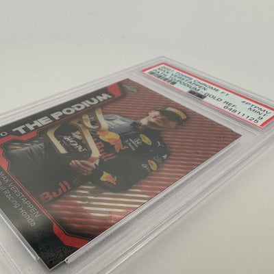 PSA 9 - 27/50 - MAX VERSTAPPEN #PTPM - PATH TO THE PODIUM - GOLD REFRACTOR