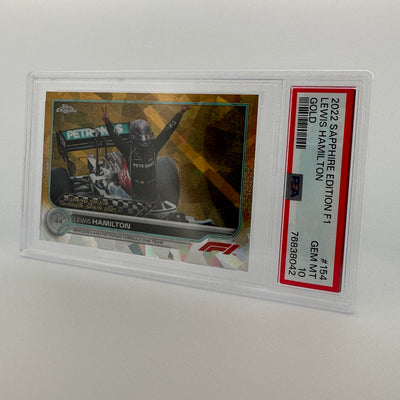 PSA 10 - 06/50 - LEWIS HAMILTON #154 - SAPPHIRE EDITION - GOLD