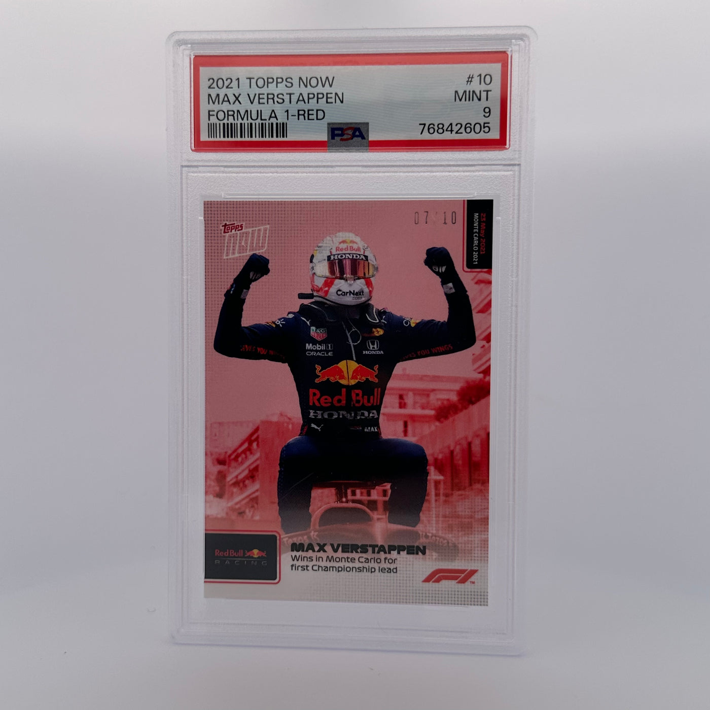 PSA 9 - 07/10 - MAX VERSTAPPEN #10 - RED