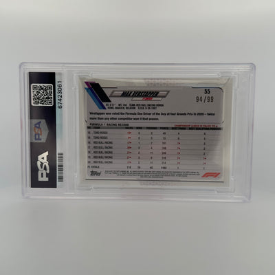 PSA 10 - 94/99 - Max Verstappen #55 - Sapphire Edition - Aqua