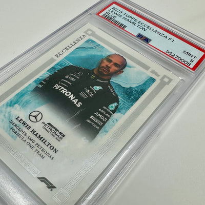 PSA 9 - 29/49 Lewis Hamilton - Blue - 2023 Eccellenza