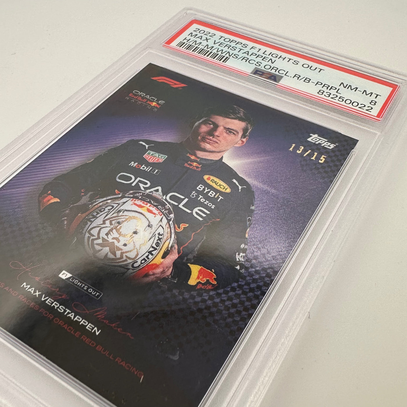 PSA 8 - /15 - Verstappen History Maker - Most Wins And Races For Oracle Red Bull Racing - Purple