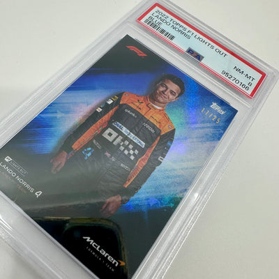 PSA 8 - 17/25 Lando Norris - Blue - 2022 Topps Lights Out