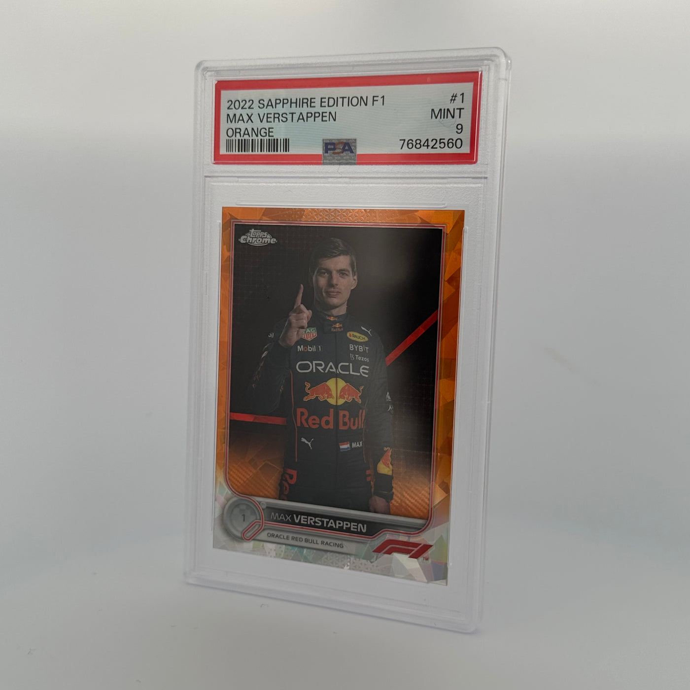 PSA 9 - 25/25 - MAX VERSTAPPEN #1 - SAPPHIRE EDITION - ORANGE