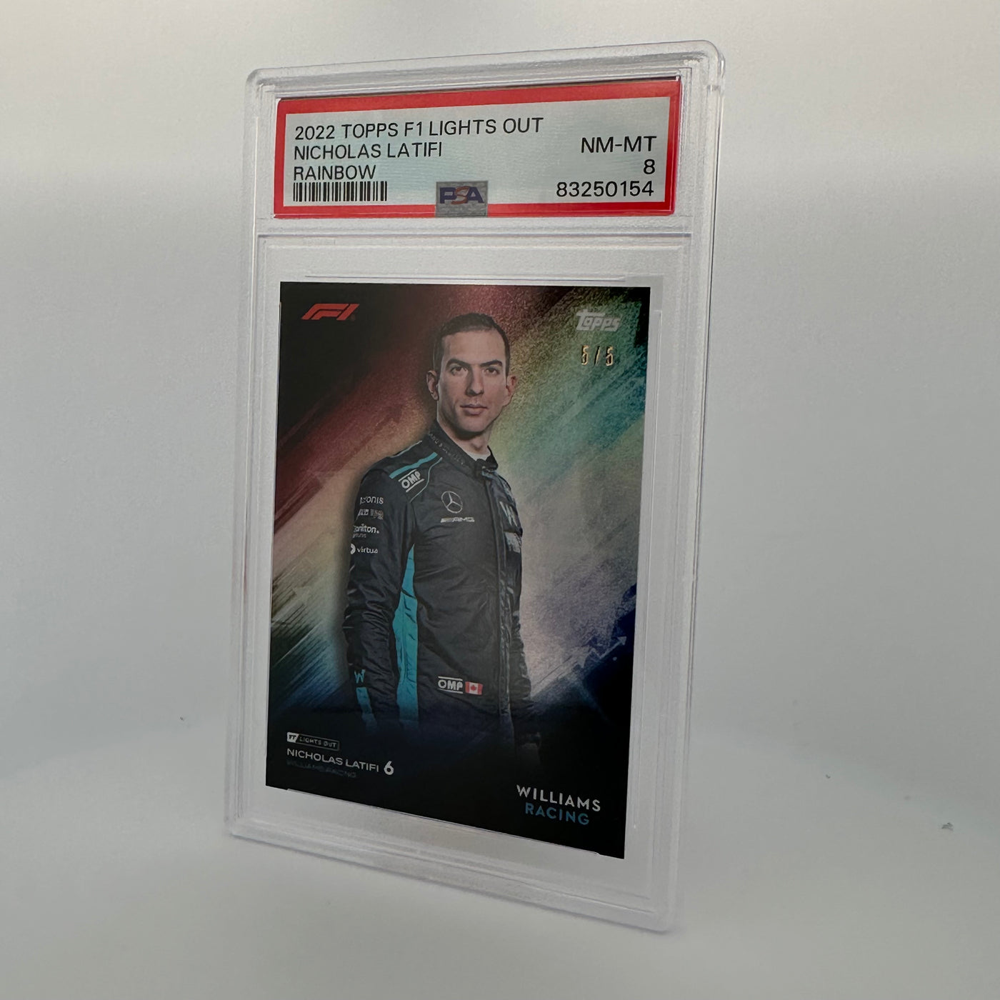 PSA 8 - 5/5 - Nicholas Latifi - Rainbow