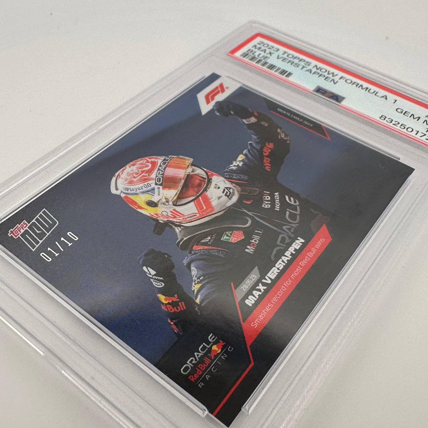 PSA 10 - 01/10 - Max Verstappen #15 - Blue