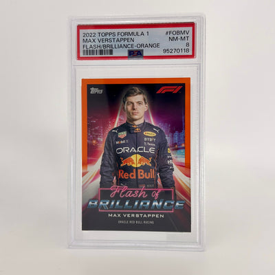 PSA 8 - 05/25 - Max Verstappen #FOBMV - Flash Of Brilliance - Orange