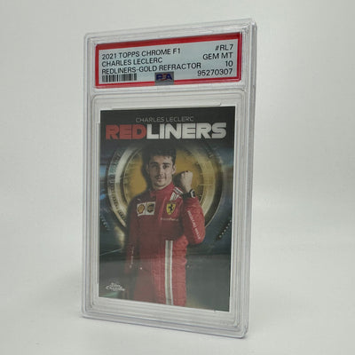 PSA 10 - 09/50 Charles Leclerc #RL7 - Redliners - Gold - 2021 Topps Chrome F1