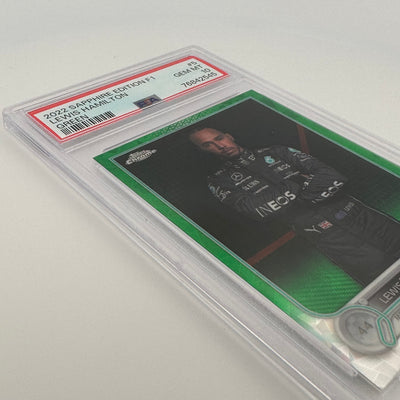 PSA 10 - 24/75 - LEWIS HAMILTON #5 - SAPPHIRE EDITION - GREEN