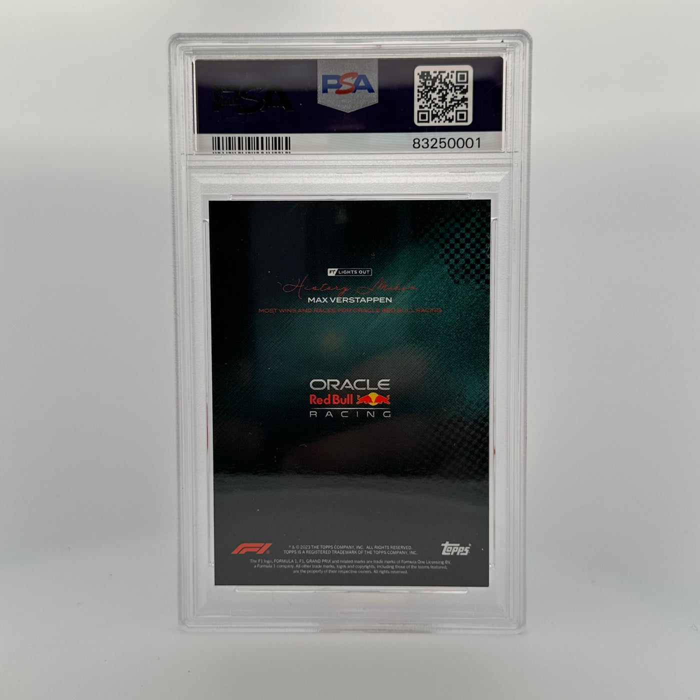 PSA 9 - /99 - Max Verstappen - Most Wins And Races - History Maker - Teal