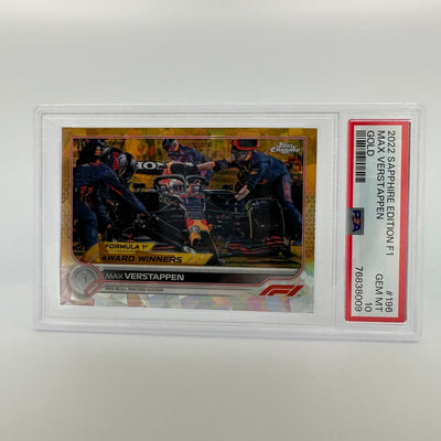 PSA 10 - 19/50 - MAX VERSTAPPEN #196 - SAPPHIRE EDITION - GOLD