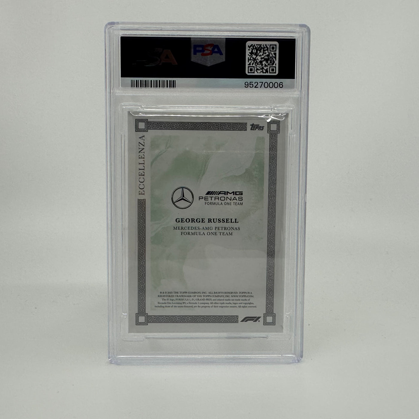 PSA 8 - 85/99 - George Russell - Green - 2023 Eccellenza