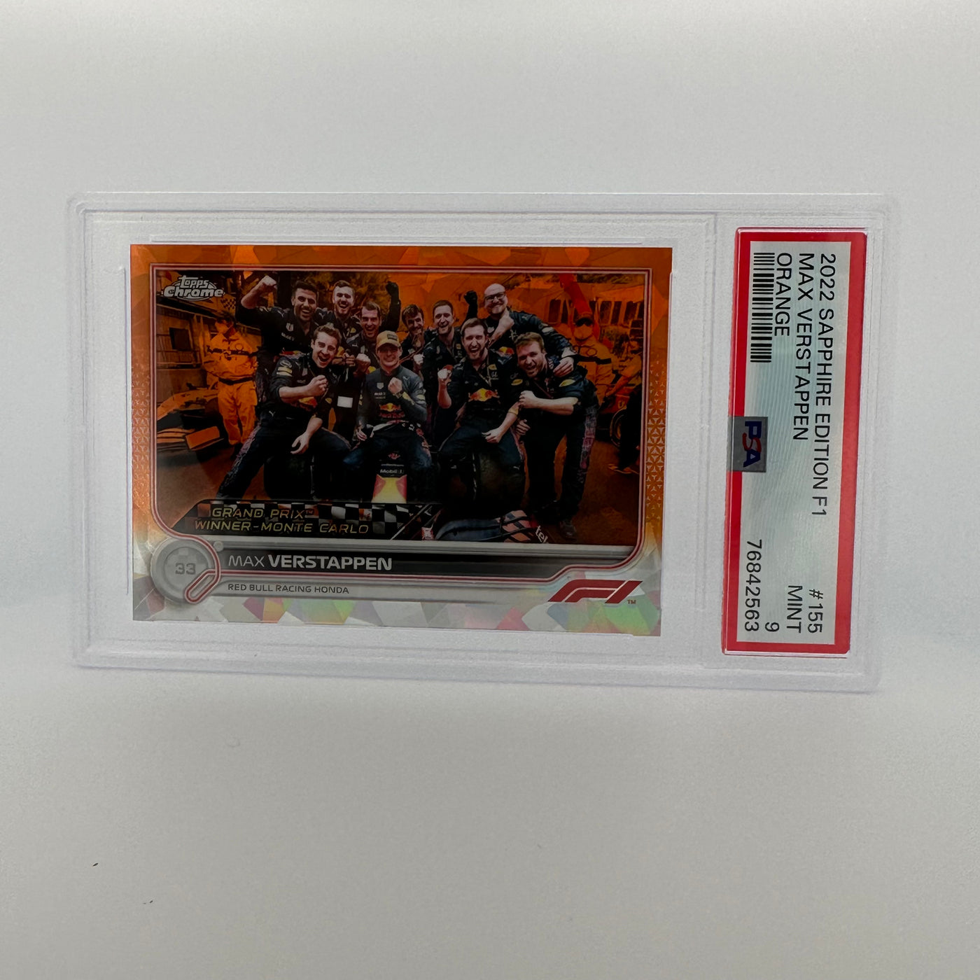 PSA 9 - 21/25 - MAX VERSTAPPEN #155 - SAPPHIRE EDITION - ORANGE