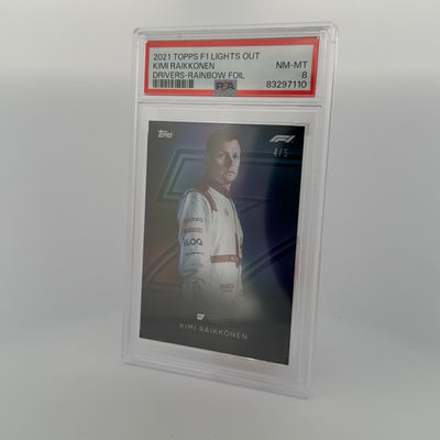 PSA 8 - 4/5 - Kimi Raikkonen - Drivers - Rainbow Foil