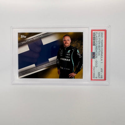 PSA 9 - 47/50 Valtteri Bottas #FF-VB - Flags Of Foundation - Gold